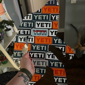 Yeti Multicolor Logo Sticker Sheet - Blue Orange Black White